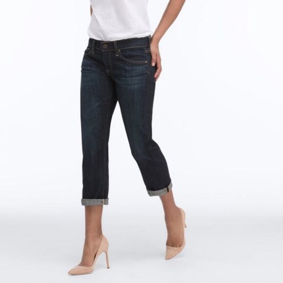 AG Adriano Goldschmied Jeans The Tomboy Crop Relaxed Straight Leg Crop Size 26 - Picture 1 of 13